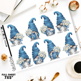Blue Daisy Gnomes